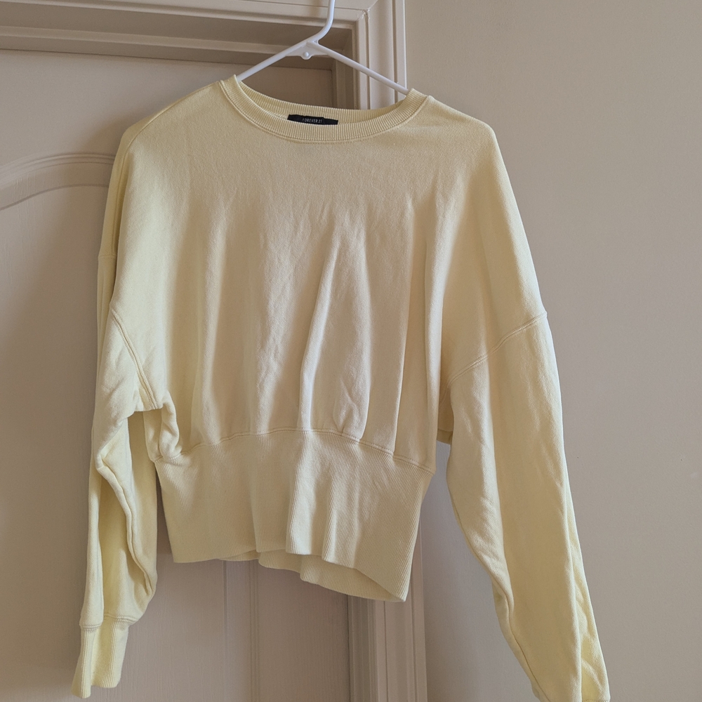 Forever 21 Oversized Ribbed Sweatshirt